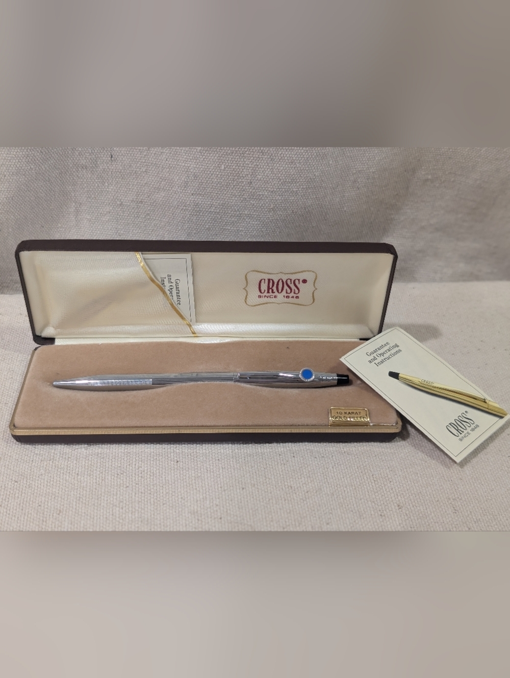 Vintage Cross Classic Century 10k gold filled ballpoint pen w/ case - NO INK